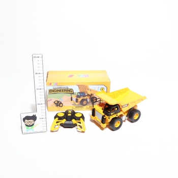 JOYIN diaľkovo ovládaný nákladné auto sklápač, 2,4 GHz RC sklápač, traktor bager, hračka so svetlom a