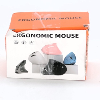 Ergonomická vertikálna myš s USB káblom (172 cm) – 6 tlačidiel, nastaviteľné DPI 800/1200/1600, RGB