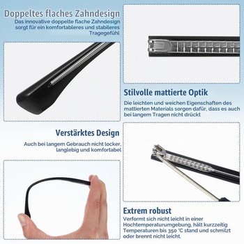 Súprava na výmenu okuliarových straníc s dvojitou ihlou na stent, 2 páry okuliarov na opravu s