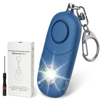Osobný alarm 135dB Stroboskopické svetlo Prívesok na kľúče…