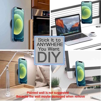 2 ks magnetický nástenný držiak s magnetickým krúžkom pre MagSafe iPhone