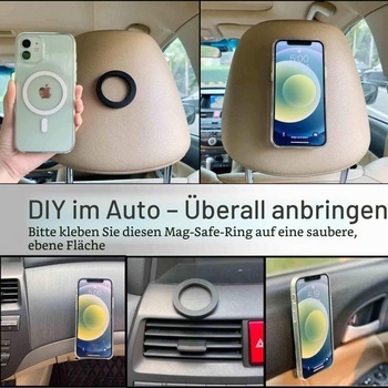 2 ks magnetický nástenný držiak s magnetickým krúžkom pre MagSafe iPhone