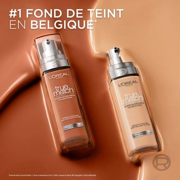 L'Oréal Paris, True Match Foundation, ľahko roztierateľný, s kyselinou hyalurónovou, vegánske