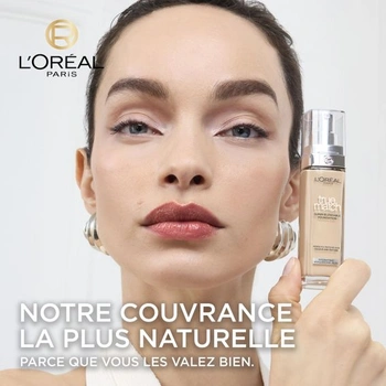 L'Oréal Paris, True Match Foundation, ľahko roztierateľný, s kyselinou hyalurónovou, vegánske