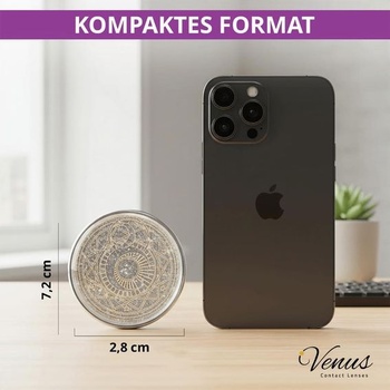 Púzdro na kontaktné šošovky Venus® Galaxy Sparkle, púzdro na šošovky, magicky modré