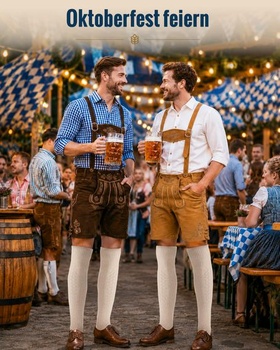 Pánské tradiční bavorské ponožky, podkolenky Oktoberfest, tradiční bavorské ponožky, velikost
