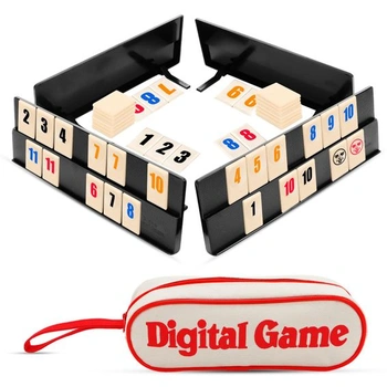Hra Rummy, cestovná sada Rummy s 1 úložným vakom, 4…