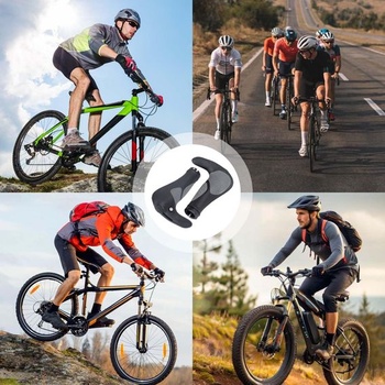 MINZHI 1 pár rukovätí na riadidlá pre horské bicykle, bicykle, rukoväte na riadidlá s rohovinou,