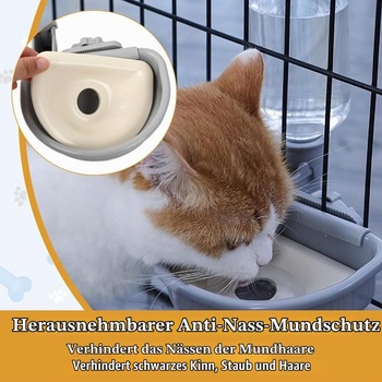 Dávkovač vody pre domácich miláčikov, fľaša na vodu do psích klietok, 480ml fľaša na vodu pre psov, pítko