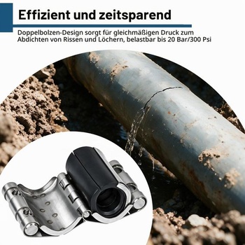 EFUTURETIME Objímka na opravu potrubí 20-23mm Těsnicí objímka Objímka na opravu potrubí