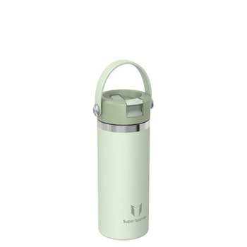 Dětská nerezová láhev na pití Sparrow 500ml Termoska s brčkem 500ml Aloe