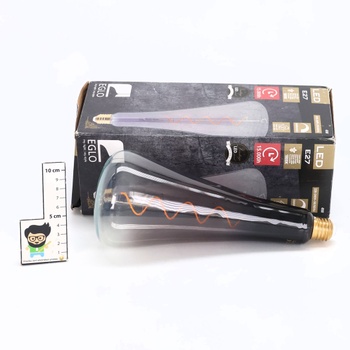 LED žiarovka Eglo Retro XXL E27, šedá/čierna