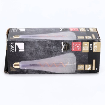 LED žiarovka Eglo Retro XXL E27, šedá/čierna