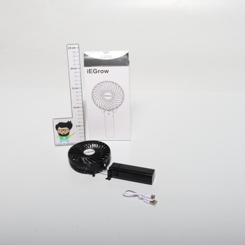 IEGrow mini ruční ventilátory, přenosný USB ventilátor s dobíjecí baterií, skládací ventilátory se