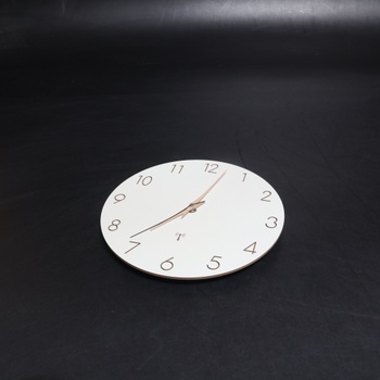 Warminn hodiny s rádiovým ovládáním, nástěnné hodiny z MDF dřeva, tiché, 30 cm, quartzové, na