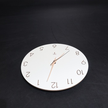 Warminn hodiny s rádiovým ovládáním, nástěnné hodiny z MDF dřeva, tiché, 30 cm, quartzové, na