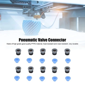 10dílná sada pneumatických připojovacích hlavic ventilů pro extrudéry, šroubení push-to-connect,