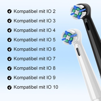 Náhradní hlavice JSMIOROSE pro Oral-B, 12 ks