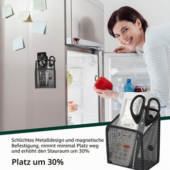 2 magnetické kovové úložné košíky so silnými magnetmi