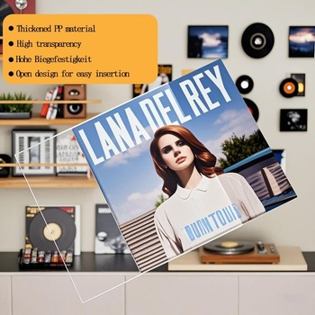 50 ks obalů na desky 10 palců, průhledné vnější obaly, vnější obaly na LP, obaly na vinylové desky,