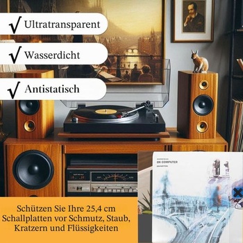 50 ks obalů na desky 10 palců, průhledné vnější obaly, vnější obaly na LP, obaly na vinylové desky,