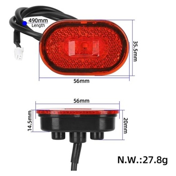 MyBESTscooter - Náhrada zadního světla Kickscooter pro elektrickou koloběžku Xiaomi 4 Mi4 Lite