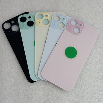 Náhradní zadní sklo pro iPhone 15, černé