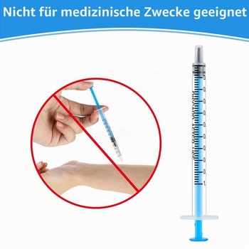 120 x 1 ml striekačiek bez ihiel, jednorazové plastové striekačky s dvojitým uzáverom a priehľadnú