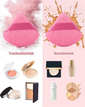 EIGSHOW Trojuholníková labutienka na make-up, hubka na tvár, mäkká plyšová hubka na púder,