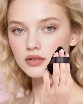EIGSHOW Trojuholníková labutienka na make-up, hubka na tvár, mäkká plyšová hubka na púder,