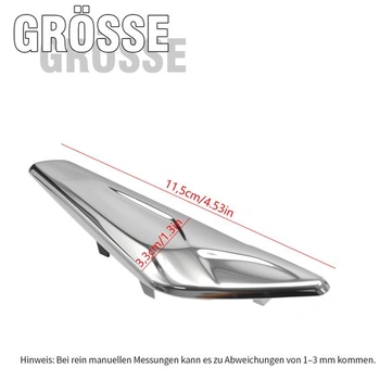 Pravý 51117338570 Chrómovaný kryt predného blatníka, náhradný diel pre BMW X3 X4 F25 F26 2013-2017