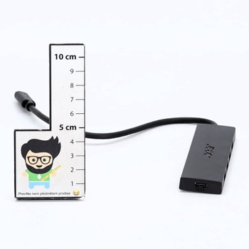 Acer USB C 3.0 Hub, Ultra tenký 4-portový USB adaptér, Multiportový USB splitter s napájaním 5V3A