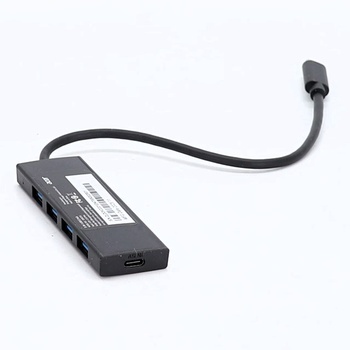 Acer USB C 3.0 Hub, Ultra tenký 4-portový USB adaptér, Multiportový USB splitter s napájaním 5V3A