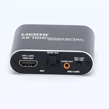 Avideo links HDMI audio extraktor, 4K @ 60Hz HDMI na optický Toslink SPDIF + 3,5 mm AUX stereo, HDMI