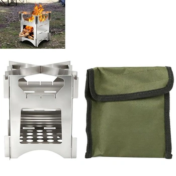 Prenosné kempingové kachle na drevo, mini skladacie…