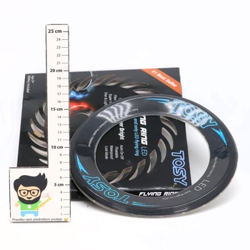 TOSY Flying Ring - 12 LED Jasné automatické rozsvietenie Bezpečné Vodotesné Ľahké Frisbee Narodeniny