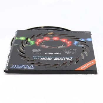 TOSY Flying Ring - 12 LED Jasné automatické rozsvietenie Bezpečné Vodotesné Ľahké Frisbee Narodeniny