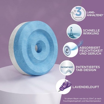 Náhradné tablety do odvlhčovača Pattex AERO 360 ° levanduľa, 3 +1 x 450g levanduľa 4 x 450g náhradné