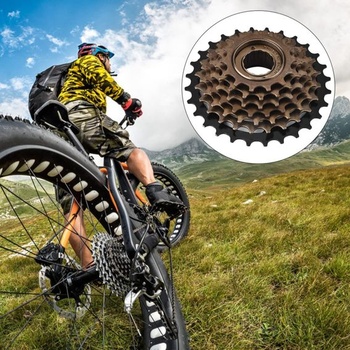BuyWeek 7-rýchlostná kazeta, 7-rýchlostný bicykel s voľnobežkou z uhlíkovej ocele, kazeta s