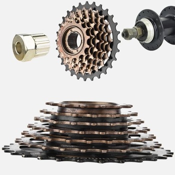 BuyWeek 7-rýchlostná kazeta, 7-rýchlostný bicykel s voľnobežkou z uhlíkovej ocele, kazeta s
