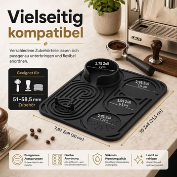 Silikonová podložka pro Ninja Luxe Cafe ES601EU/ES701EU, 20×25,5 cm, podložka na kávu 2 v 1,