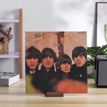Držiak na vinylové dosky, stojan na vystavenie, stolný, teraz otočná polica na dosky, stojan na jedno