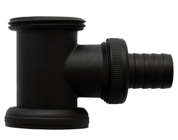 Adaptér sifonu s T-kusem | Matná černá | 1 1/4 x 56 mm Ø 32…
