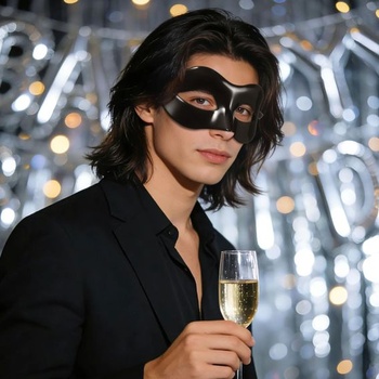 Benátska maska ​​pre mužov, retro maškarný ples, kostým na karneval