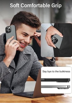 Puzdro X-level pre iPhone 16 Pro, PU koža pre MagSafe, šedé.