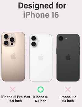 Kryt X-level pre iPhone 16, tenký 0,3 mm, ružový.