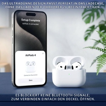 5 párov náhradných náušníkov pre AirPods 4, protišmykové silikónové kryty náušníkov, odolné proti