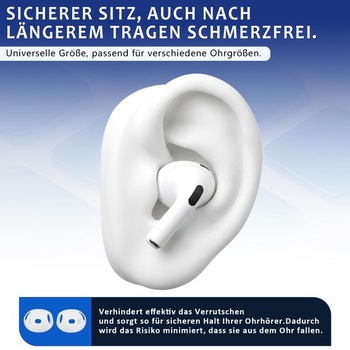 5 párov náhradných náušníkov pre AirPods 4, protišmykové silikónové kryty náušníkov, odolné proti