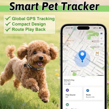 GPS obojok pre mačky, tracker pre psov, bez nutnosti mesačného predplatného