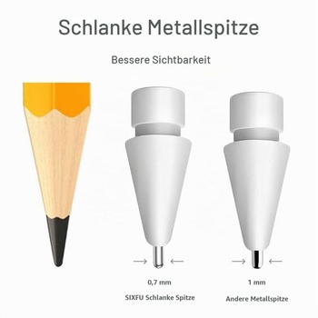 Vylepšené hroty pre Apple Pencil, sada kovových hrotov kompatibilných s Apple Pencil 2. generácie/1.